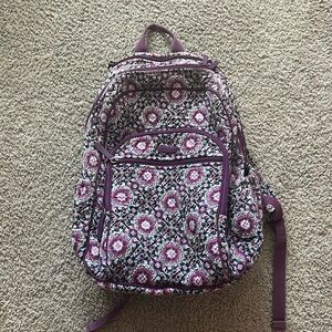 Purple Vera Bradley Campus Backpack